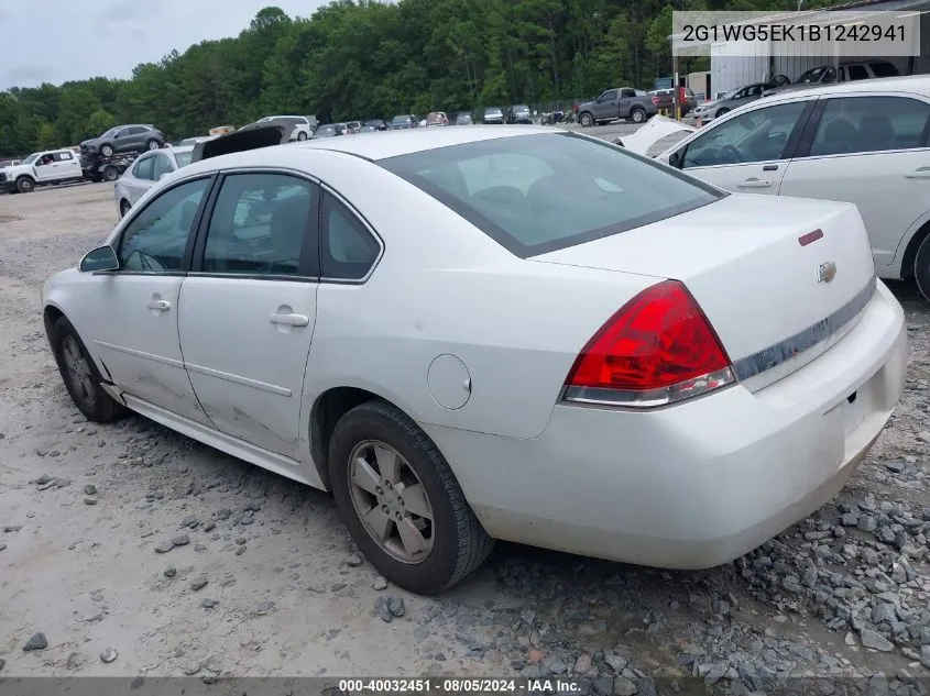 2G1WG5EK1B1242941 2011 Chevrolet Impala Lt