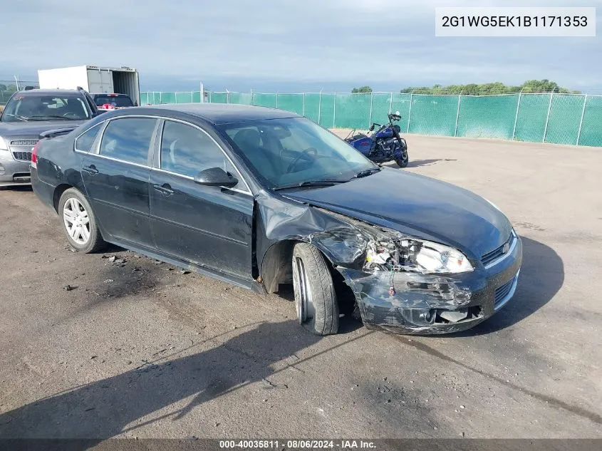 2011 Chevrolet Impala Lt VIN: 2G1WG5EK1B1171353 Lot: 40035811