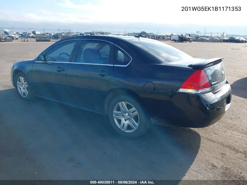 2011 Chevrolet Impala Lt VIN: 2G1WG5EK1B1171353 Lot: 40035811