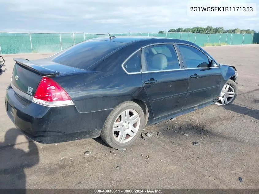 2G1WG5EK1B1171353 2011 Chevrolet Impala Lt