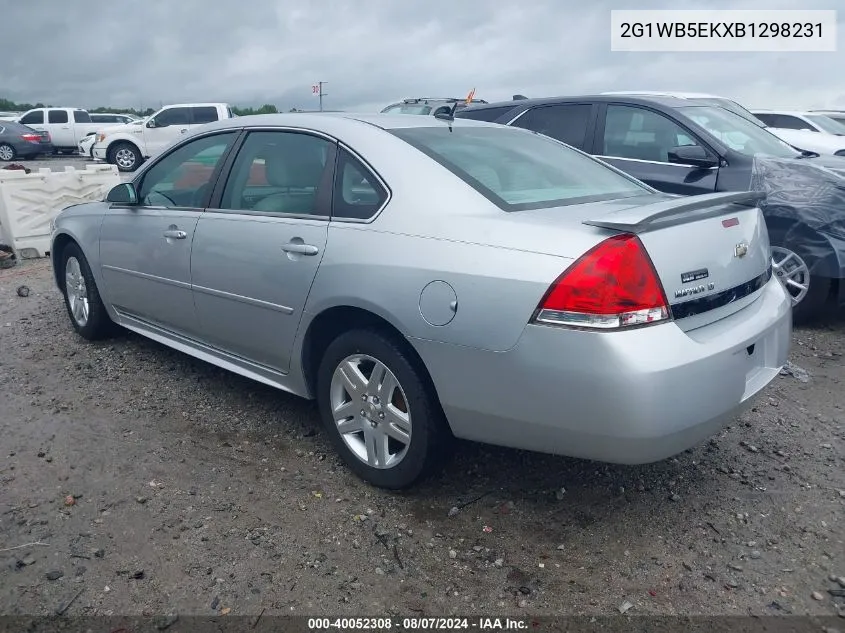 2011 Chevrolet Impala Lt VIN: 2G1WB5EKXB1298231 Lot: 40052308