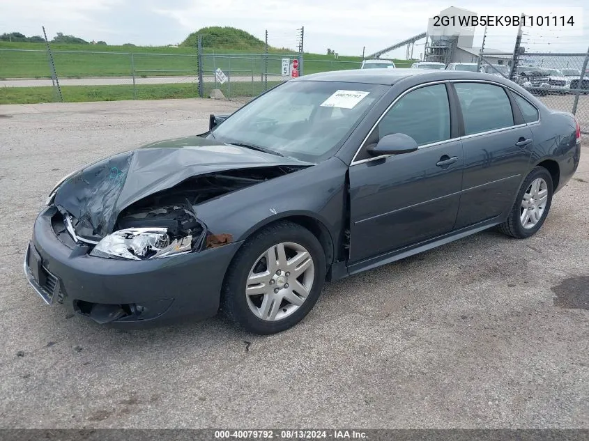 2011 Chevrolet Impala Lt VIN: 2G1WB5EK9B1101114 Lot: 40079792