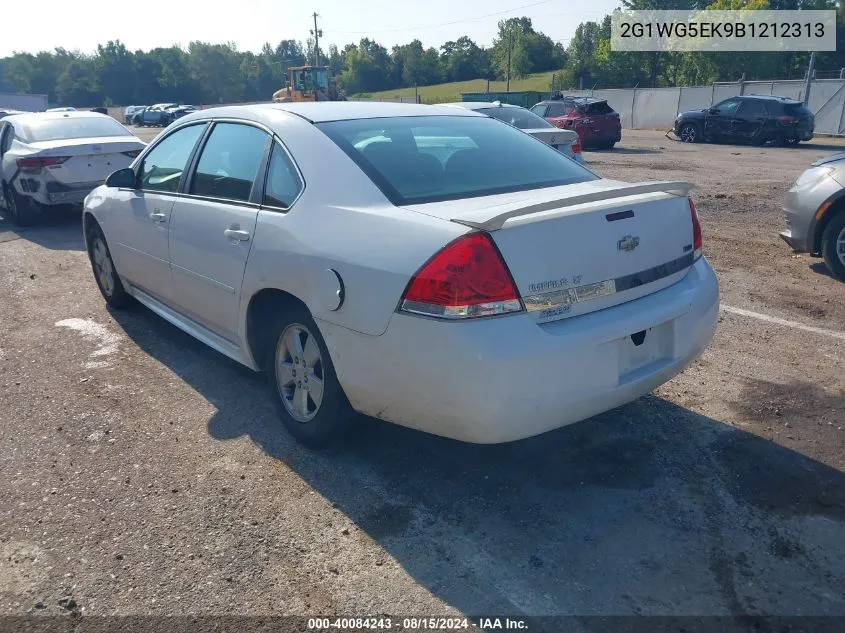 2011 Chevrolet Impala Lt VIN: 2G1WG5EK9B1212313 Lot: 40084243