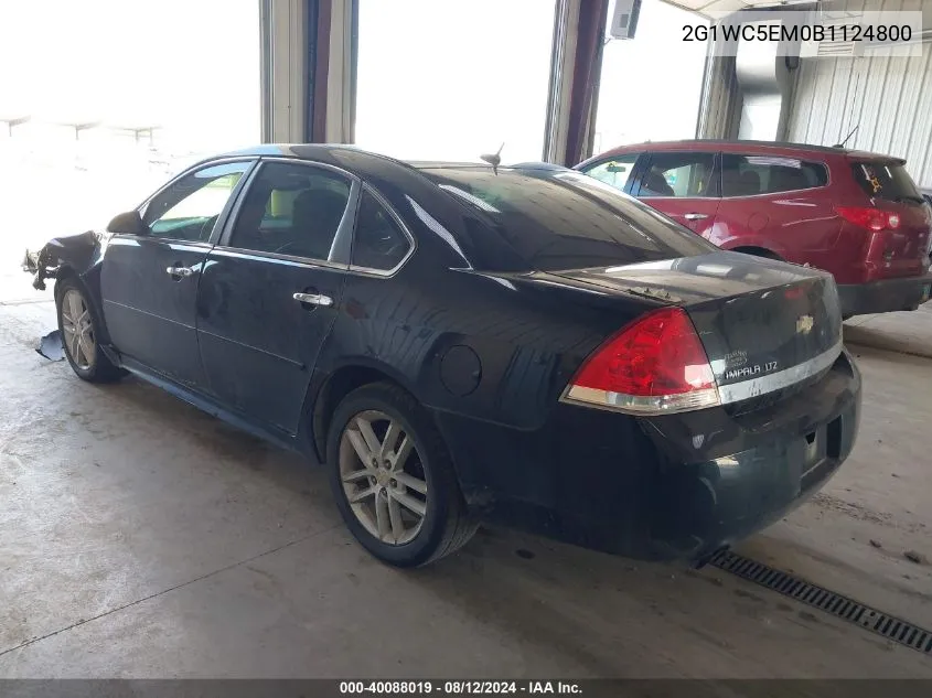 2011 Chevrolet Impala Ltz VIN: 2G1WC5EM0B1124800 Lot: 40088019