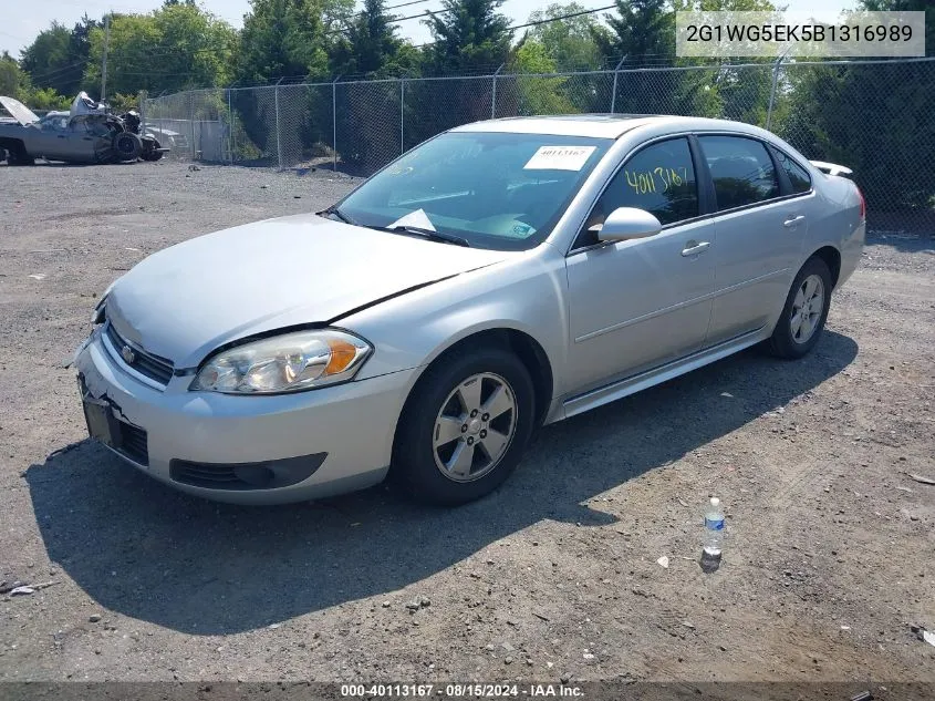 2G1WG5EK5B1316989 2011 Chevrolet Impala Lt