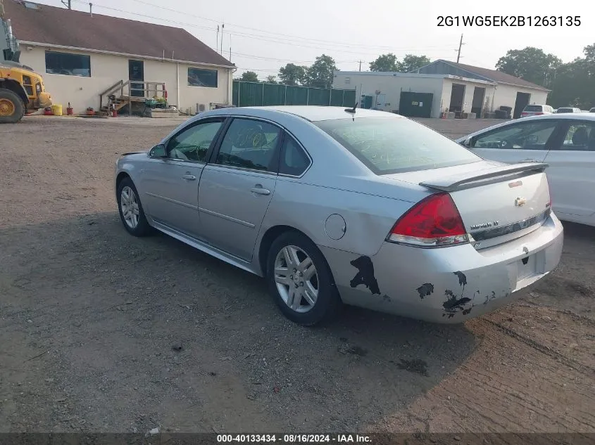 2011 Chevrolet Impala Lt VIN: 2G1WG5EK2B1263135 Lot: 40133434