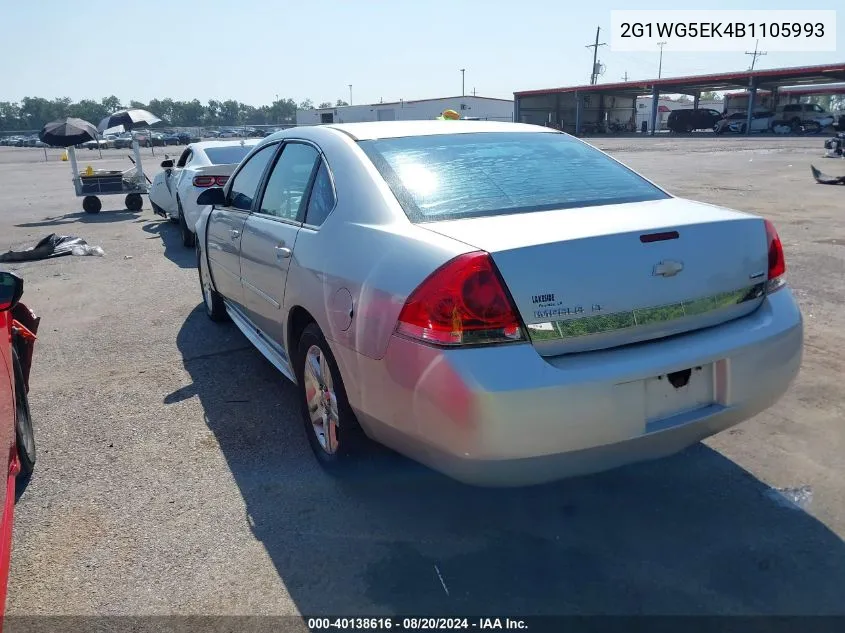 2G1WG5EK4B1105993 2011 Chevrolet Impala Lt