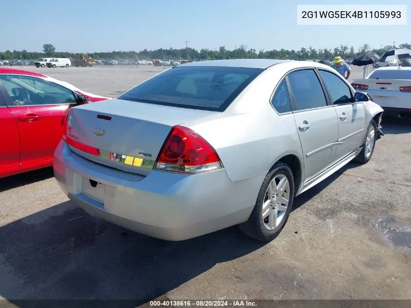 2G1WG5EK4B1105993 2011 Chevrolet Impala Lt