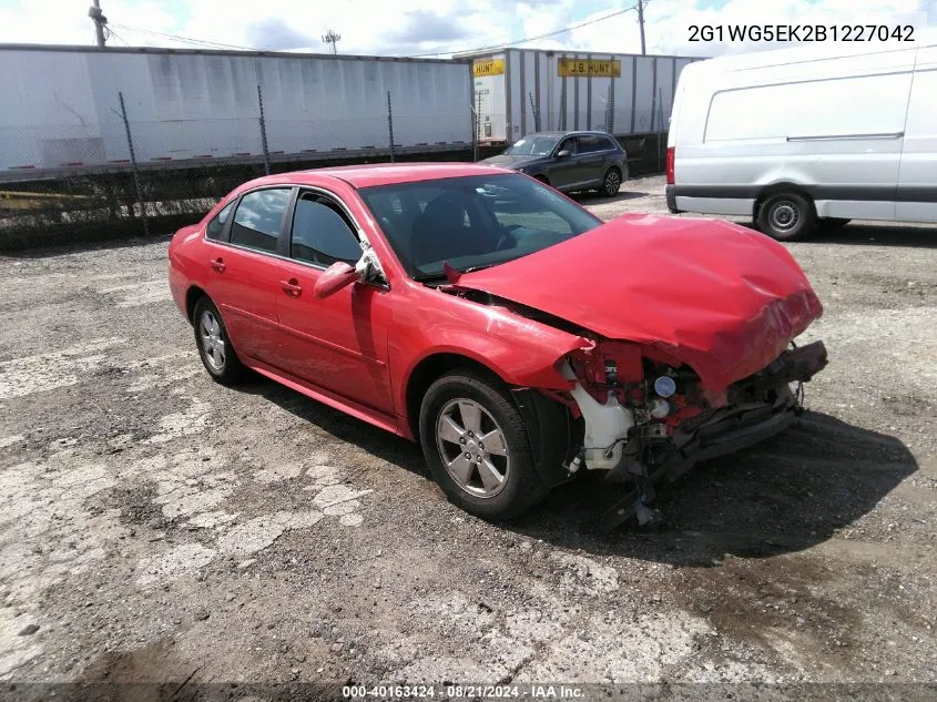 2011 Chevrolet Impala Lt VIN: 2G1WG5EK2B1227042 Lot: 40163424