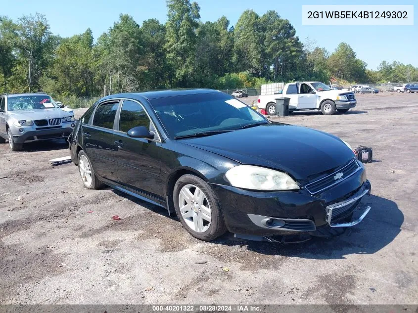 2011 Chevrolet Impala Lt VIN: 2G1WB5EK4B1249302 Lot: 40201322