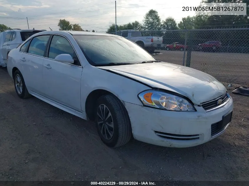 2011 Chevrolet Impala Police VIN: 2G1WD5EM5B1267870 Lot: 40224229