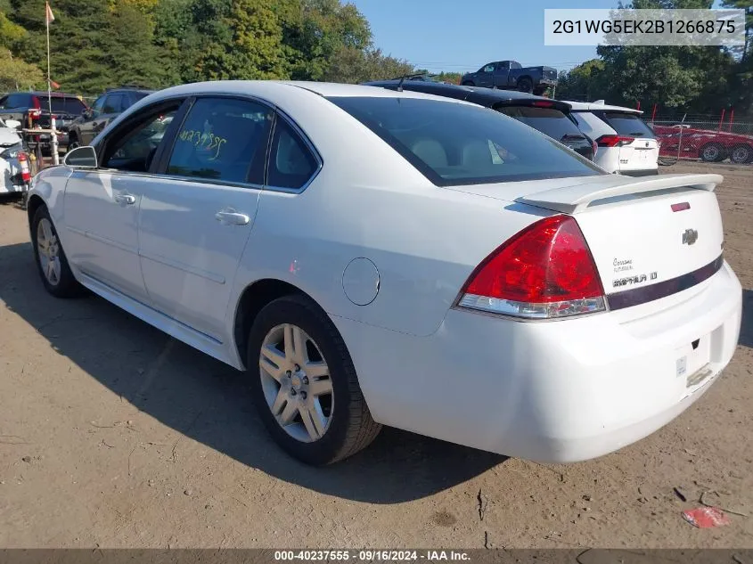 2011 Chevrolet Impala Lt VIN: 2G1WG5EK2B1266875 Lot: 40237555