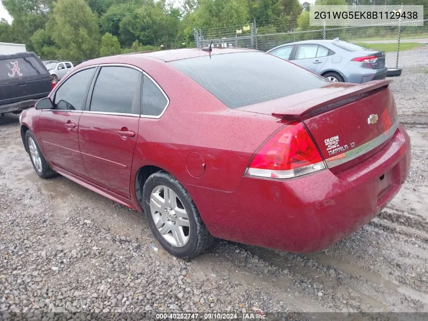 2011 Chevrolet Impala Lt VIN: 2G1WG5EK8B1129438 Lot: 40252747