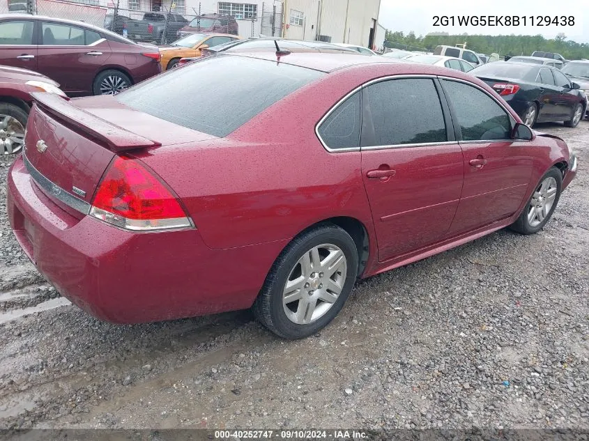 2011 Chevrolet Impala Lt VIN: 2G1WG5EK8B1129438 Lot: 40252747