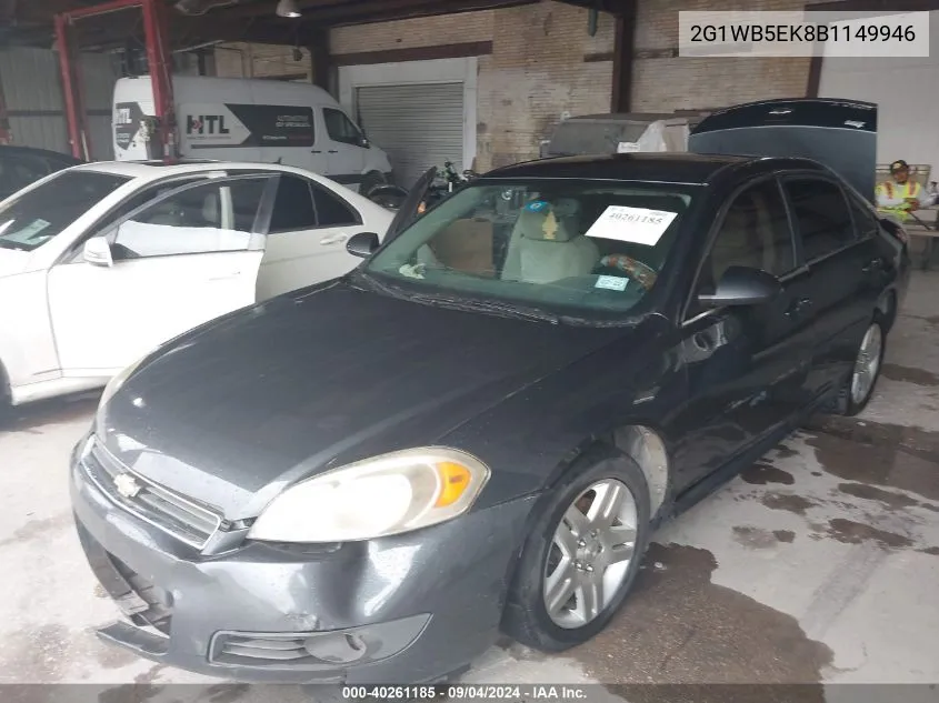 2G1WB5EK8B1149946 2011 Chevrolet Impala Lt Retail