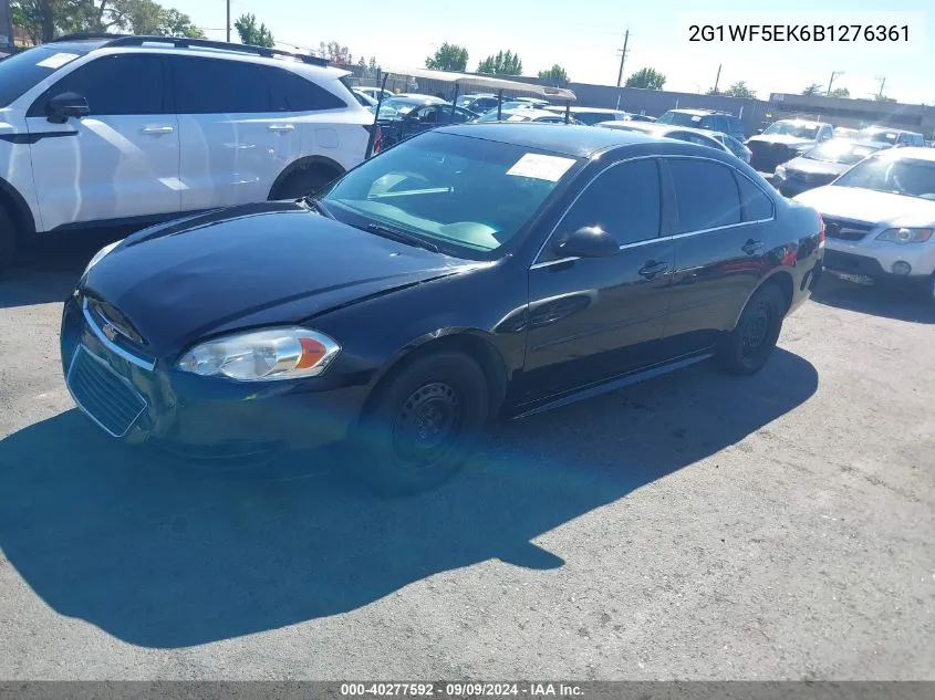 2011 Chevrolet Impala Ls VIN: 2G1WF5EK6B1276361 Lot: 40277592