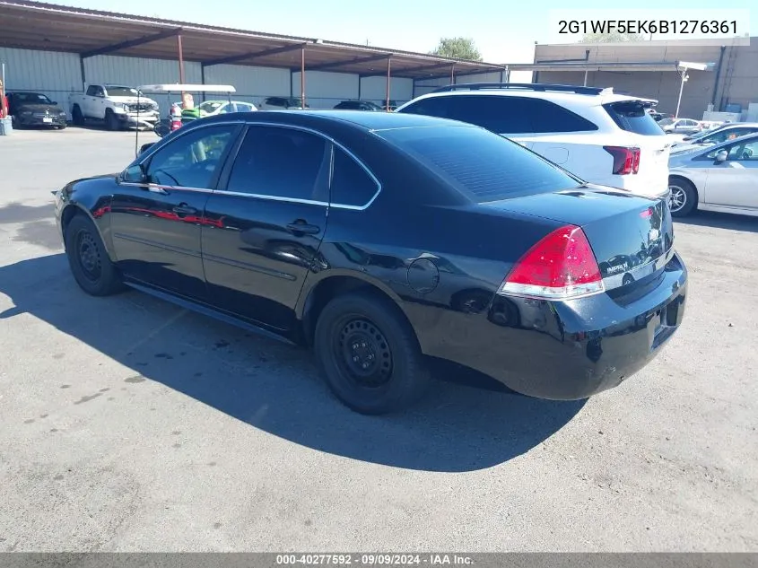 2011 Chevrolet Impala Ls VIN: 2G1WF5EK6B1276361 Lot: 40277592