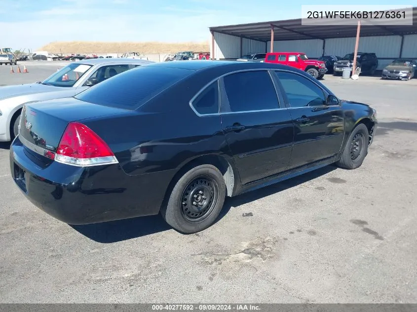 2011 Chevrolet Impala Ls VIN: 2G1WF5EK6B1276361 Lot: 40277592