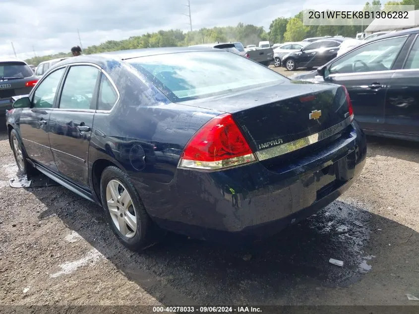 2011 Chevrolet Impala Ls VIN: 2G1WF5EK8B1306282 Lot: 40278033