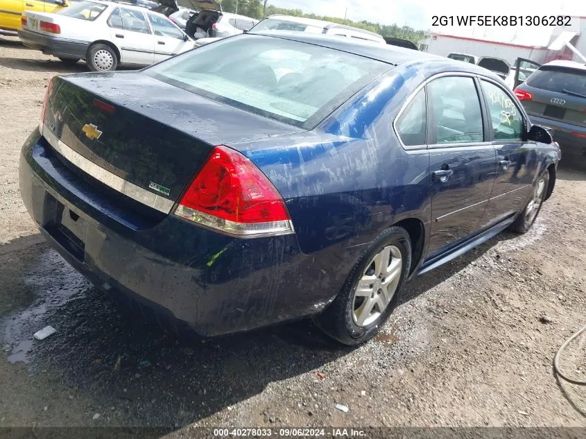 2011 Chevrolet Impala Ls VIN: 2G1WF5EK8B1306282 Lot: 40278033