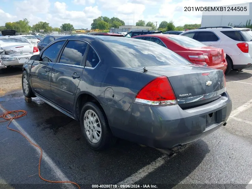 2011 Chevrolet Impala Police VIN: 2G1WD5EMXB1244505 Lot: 40280719