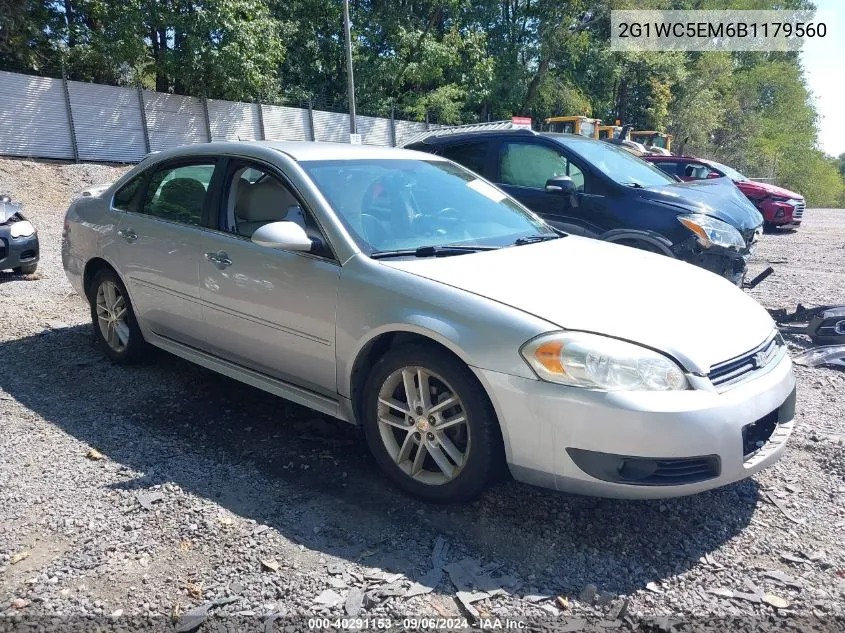 2011 Chevrolet Impala Ltz VIN: 2G1WC5EM6B1179560 Lot: 40291153