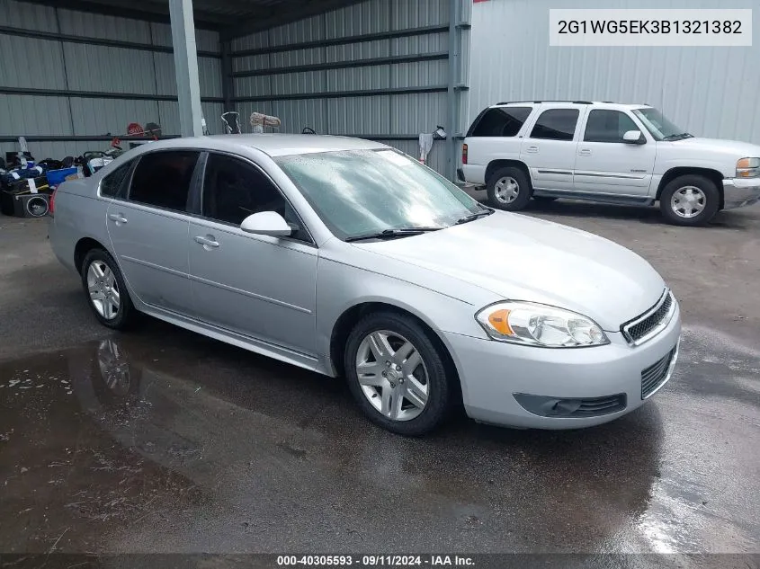 2011 Chevrolet Impala Lt VIN: 2G1WG5EK3B1321382 Lot: 40305593