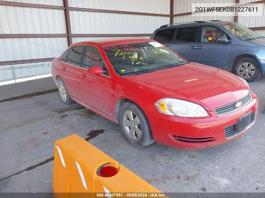 2011 Chevrolet Impala Ls VIN: 2G1WF5EK0B1227611 Lot: 40307591