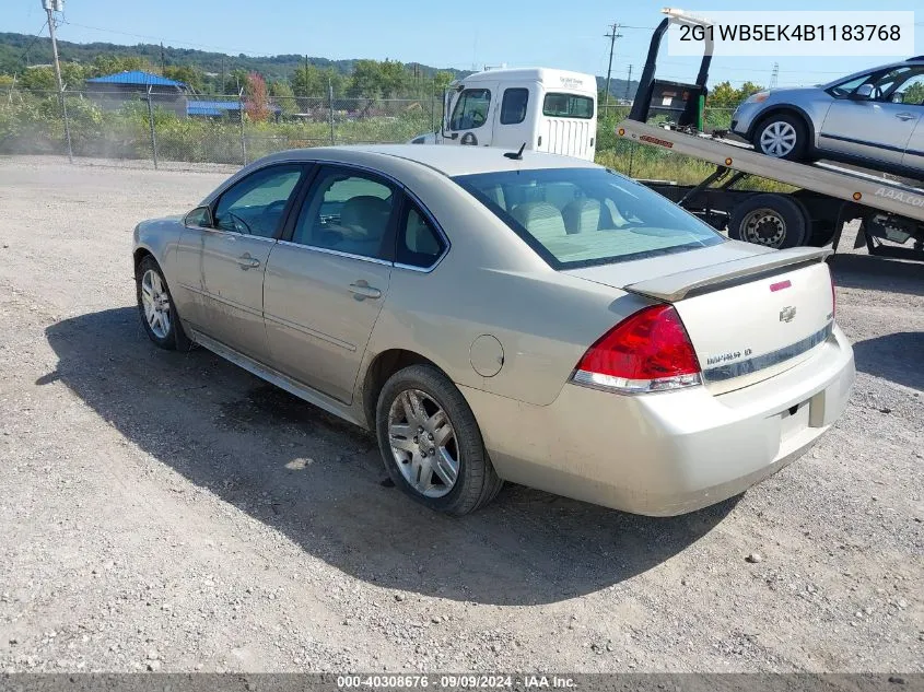 2G1WB5EK4B1183768 2011 Chevrolet Impala Lt