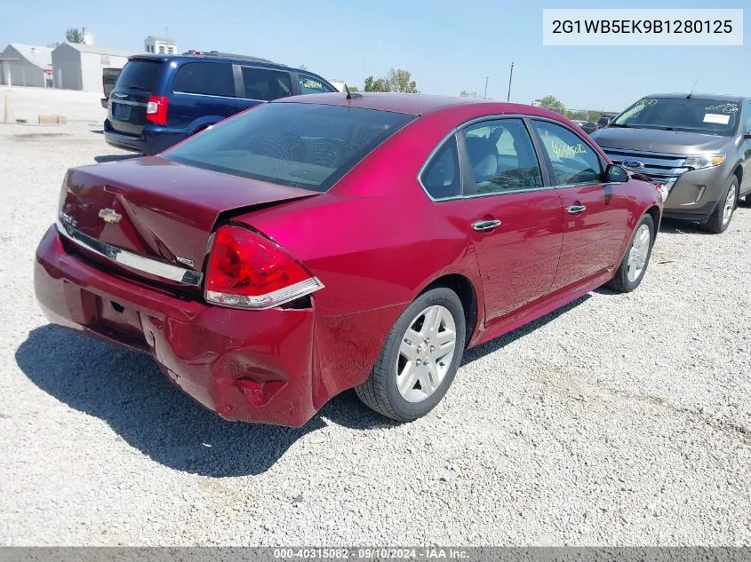 2011 Chevrolet Impala Lt VIN: 2G1WB5EK9B1280125 Lot: 40315082