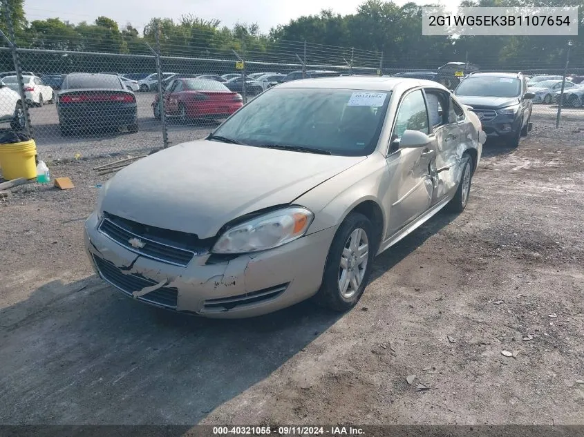 2011 Chevrolet Impala Lt VIN: 2G1WG5EK3B1107654 Lot: 40321055