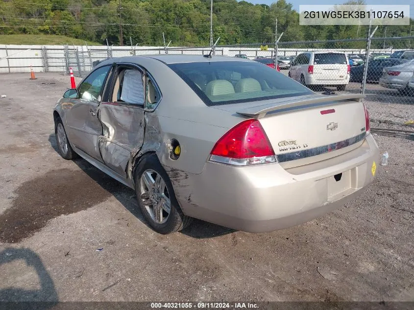 2011 Chevrolet Impala Lt VIN: 2G1WG5EK3B1107654 Lot: 40321055