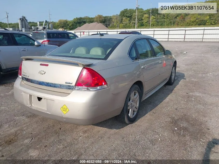 2011 Chevrolet Impala Lt VIN: 2G1WG5EK3B1107654 Lot: 40321055