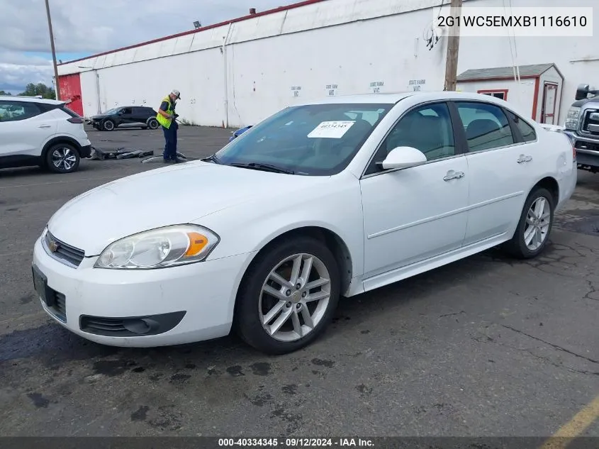 2011 Chevrolet Impala Ltz VIN: 2G1WC5EMXB1116610 Lot: 40334345