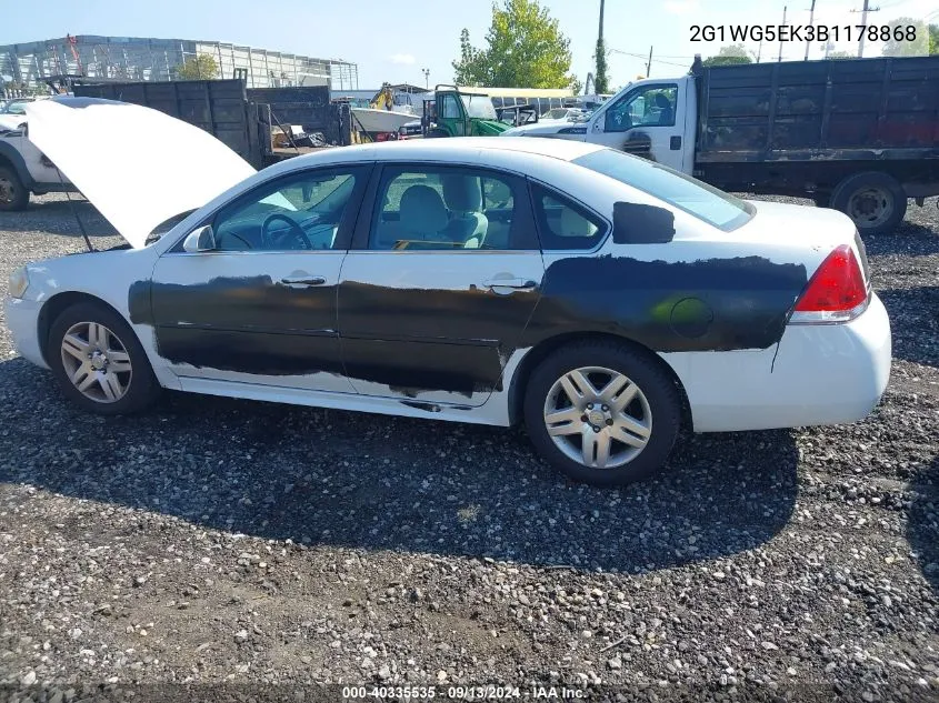 2G1WG5EK3B1178868 2011 Chevrolet Impala Lt