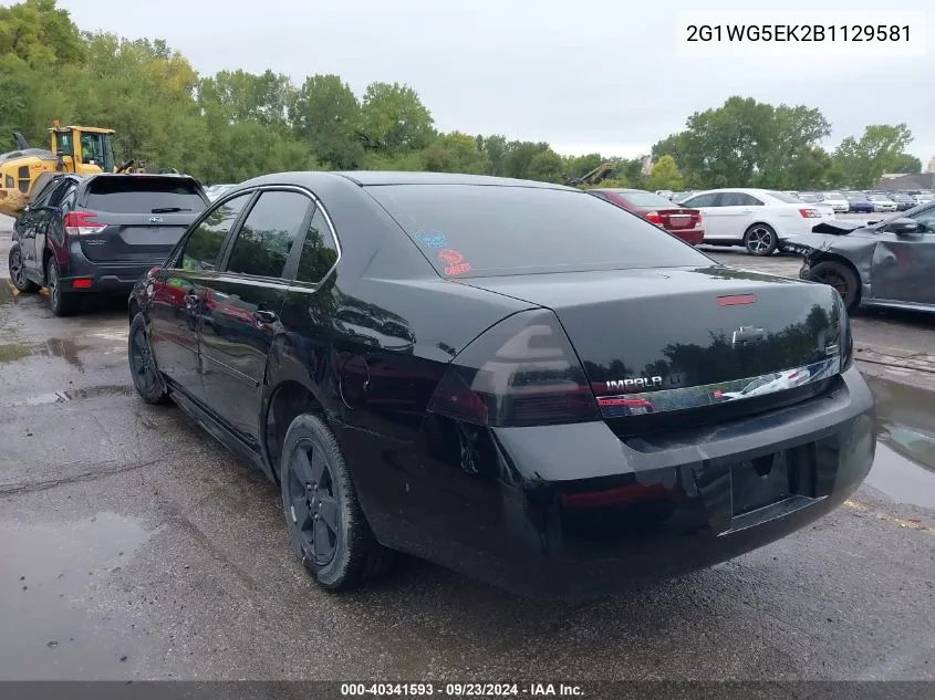 2011 Chevrolet Impala Lt VIN: 2G1WG5EK2B1129581 Lot: 40341593