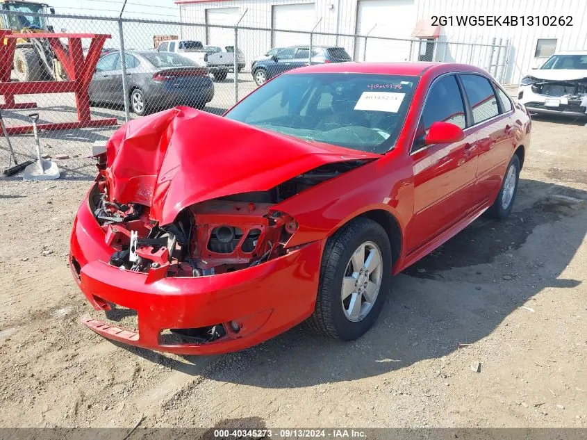 2011 Chevrolet Impala Lt VIN: 2G1WG5EK4B1310262 Lot: 40345273