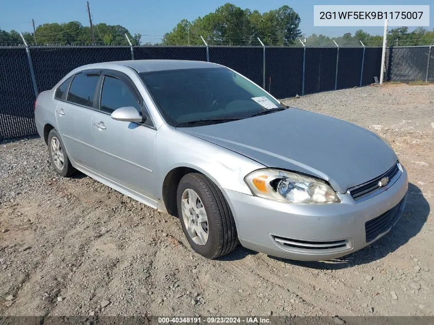 2011 Chevrolet Impala Ls VIN: 2G1WF5EK9B1175007 Lot: 40348191