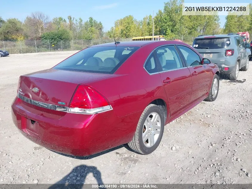 2011 Chevrolet Impala Lt VIN: 2G1WB5EKXB1224288 Lot: 40354190