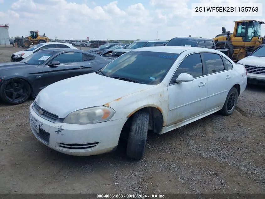 2011 Chevrolet Impala Ls VIN: 2G1WF5EK2B1155763 Lot: 40361868