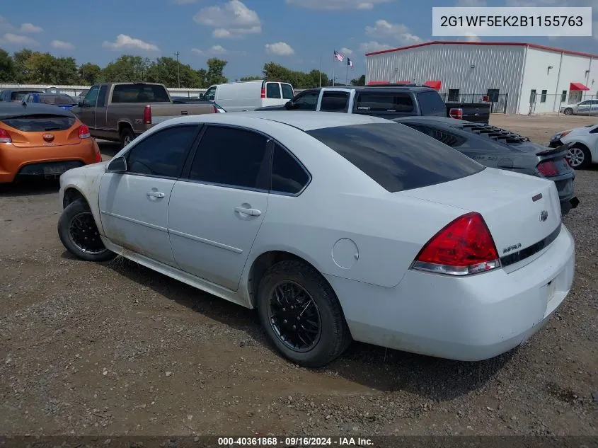 2011 Chevrolet Impala Ls VIN: 2G1WF5EK2B1155763 Lot: 40361868