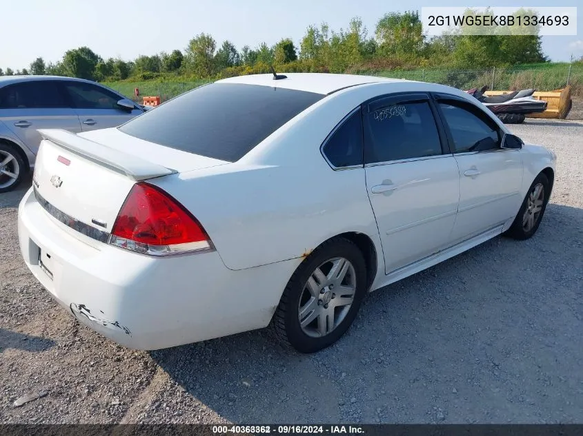 2011 Chevrolet Impala Lt VIN: 2G1WG5EK8B1334693 Lot: 40363362