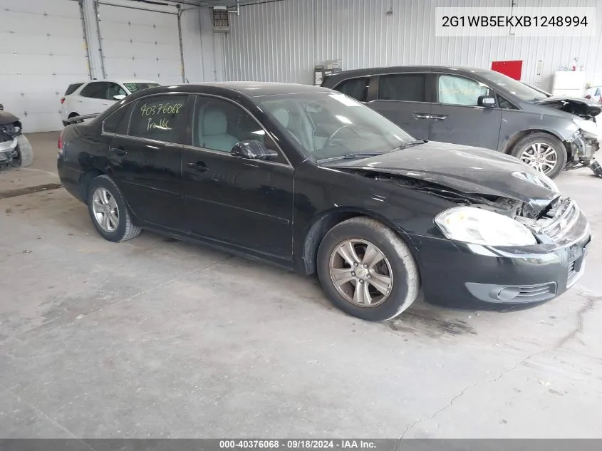 2011 Chevrolet Impala Lt VIN: 2G1WB5EKXB1248994 Lot: 40376068