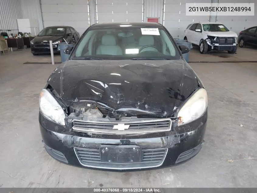 2011 Chevrolet Impala Lt VIN: 2G1WB5EKXB1248994 Lot: 40376068