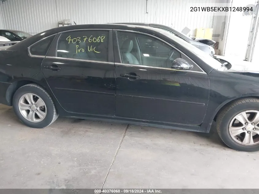 2G1WB5EKXB1248994 2011 Chevrolet Impala Lt