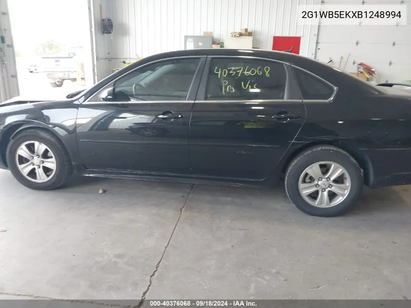 2011 Chevrolet Impala Lt VIN: 2G1WB5EKXB1248994 Lot: 40376068