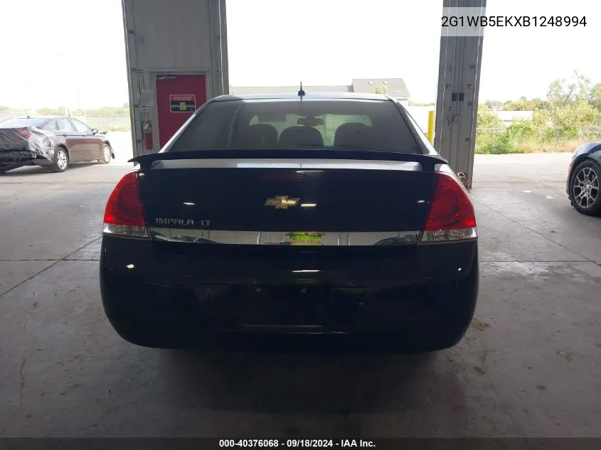 2011 Chevrolet Impala Lt VIN: 2G1WB5EKXB1248994 Lot: 40376068