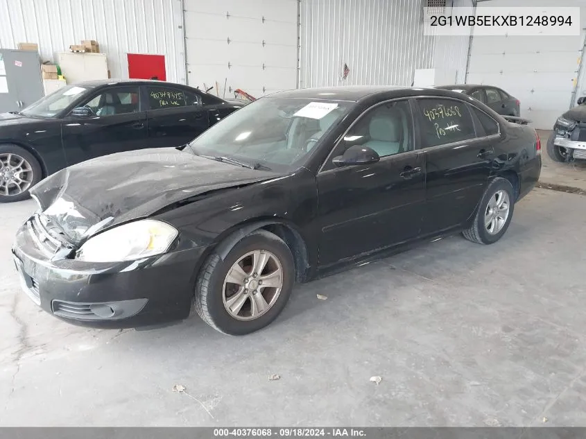 2G1WB5EKXB1248994 2011 Chevrolet Impala Lt