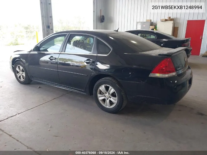 2011 Chevrolet Impala Lt VIN: 2G1WB5EKXB1248994 Lot: 40376068