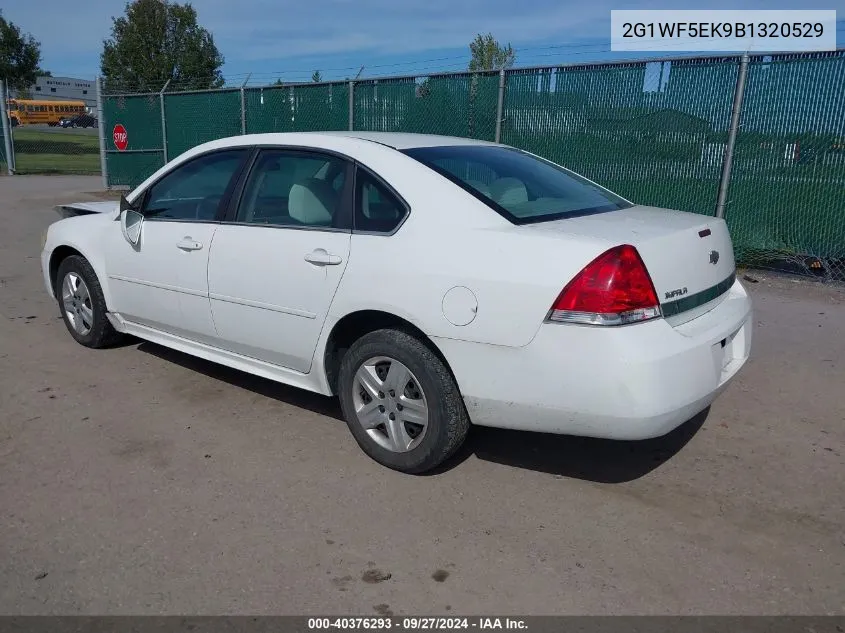 2011 Chevrolet Impala Ls VIN: 2G1WF5EK9B1320529 Lot: 40376293